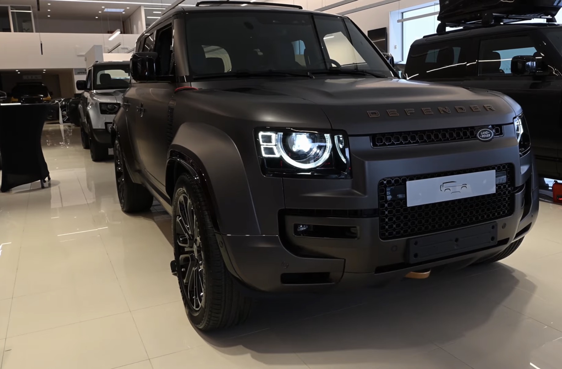 La Defender du concessionnaire Land Rover Liège Spirlet