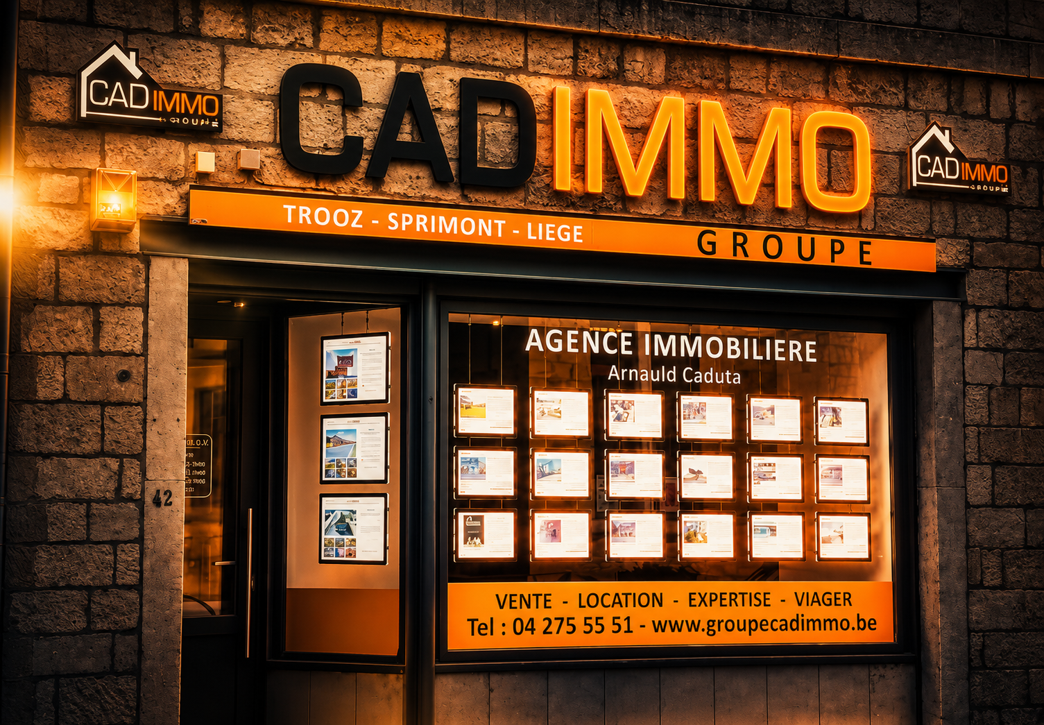Les bureaux de Sprimont de l’agence Cadimmo